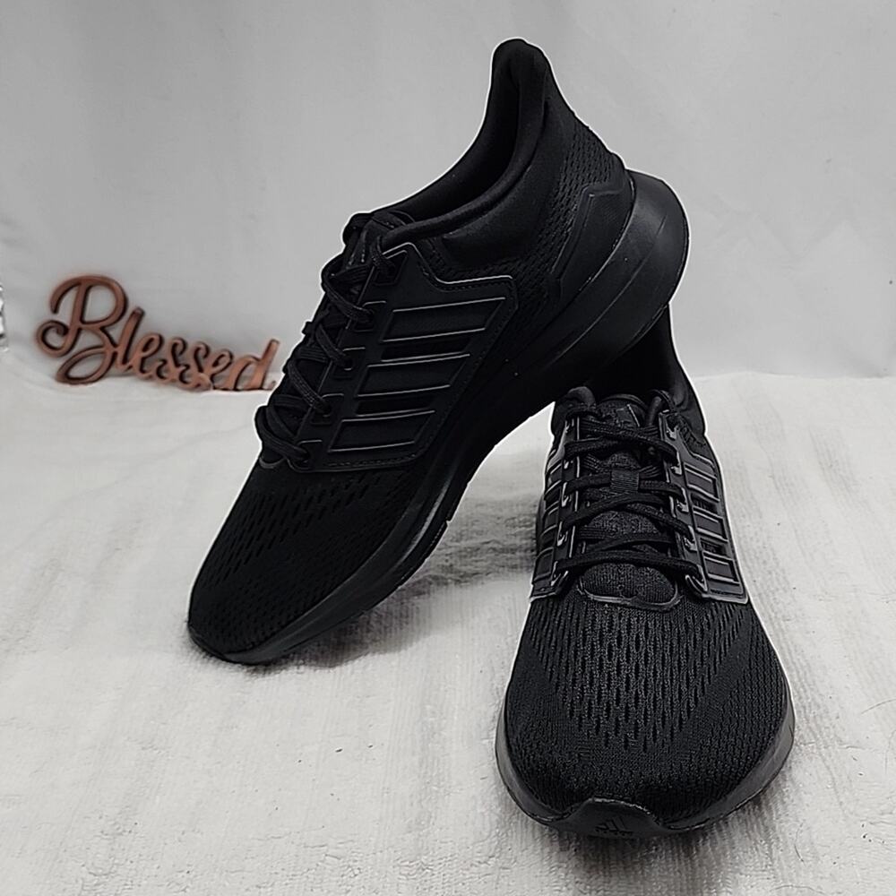 ADIDAS🔥EQ21 RUN RUNNING🏃‍♂️SNEAKERS-🔥CORE BLACK🔥MENS 7       🔥NWOB🔥 - Picture 15 of 16